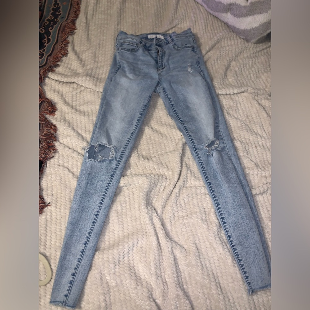high rise garage jeans